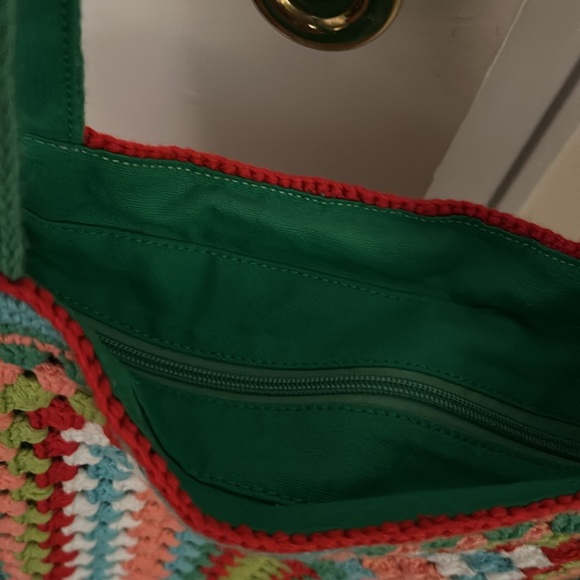 Crocheted Tote Bag ~ Multicolor - Picture 6 of 13